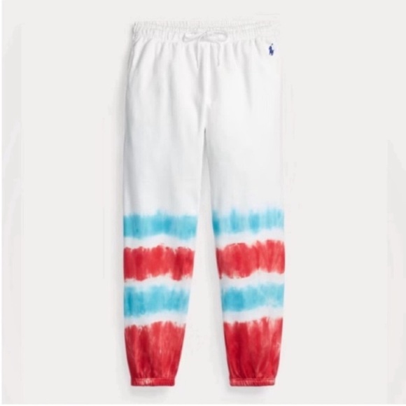 Polo Ralph Lauren Large Sweatpants Joggers Tie-Dye French Terry 100% cotton NWT - Picture 3 of 11